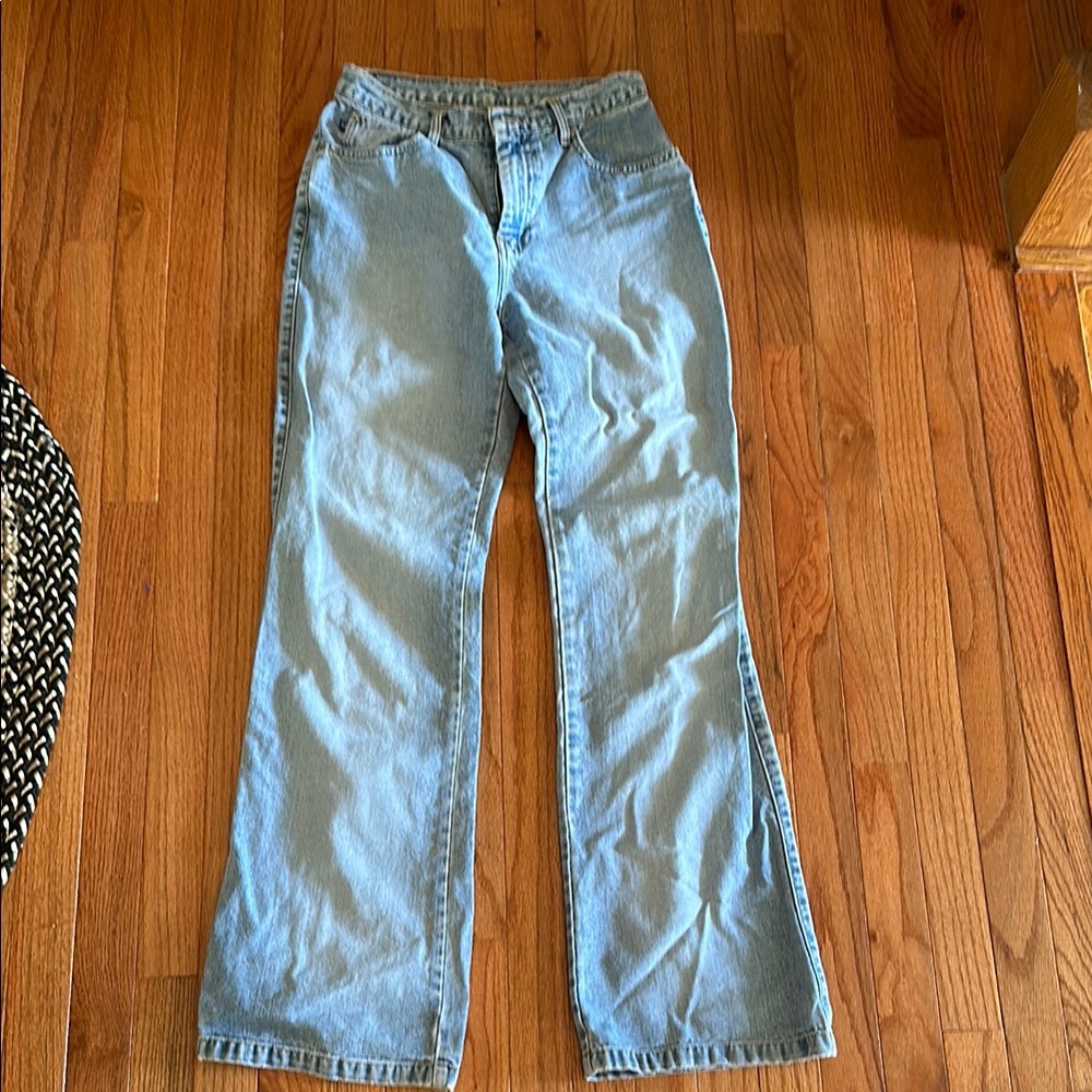 Ralph Lauren Polo Jeans Company vintage faded flare jeans, EUC, size 8 x 33